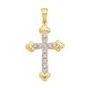 Image 1 : 10KT Yellow Gold 0.15CTW DIAMOND LADIES CROSS PENDENT