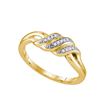 Image 1 : 10KT Yellow Gold 0.04CTW DIAMOND MICRO PAVE BAND