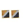 Image 1 : 10KT Yellow Gold 0.05CTW DIAMOND MICRO PAVE EARRING
