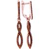 Image 1 : 10KT Rose Gold 0.25CTW DIAMOND MICRO-PAVE EARRING