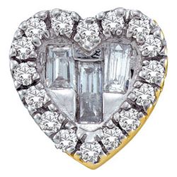 14KT Yellow Gold 0.14CT DIAMOND HEART PENDANT