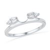 Image 1 : 14KT White Gold 0.20CTW DIAMOND FAHSION RING