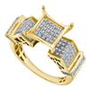 Image 1 : 10K Yellow-gold 0.38CTW DIAMOND MICRO PAVE RING