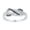 Image 1 : 10KT White Gold 0.10CTW DIAMOND FASHION RING