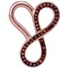 Image 1 : 10KT Rose Gold 0.15CTW DIAMOND HEART PENDANT