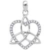 Image 1 : 10KT White Gold 0.10CTW DIAMOND FASHION PENDANT