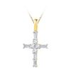Image 1 : 10K Yellow-gold 0.25CTW DIAMOND FASHION PENDANT