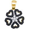 Image 1 : 10K Yellow-gold 0.31CTW DIAMOND FASHION PENDANT