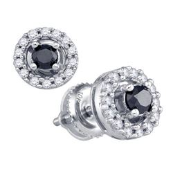 10KT White Gold 0.56CT DIAMOND FASHION EARRING