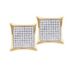 10KT Yellow Gold 0.45CTW ROUND DIAMOND LADIES MICRO-PAV