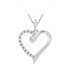 Image 1 : 10KT White Gold 0.05CTW DIAMOND FASHION PENDANT