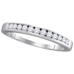 14KT White Gold 0.25CT DIAMOND LADIES FASHION BAND