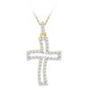 Image 1 : 10K Yellow-gold 0.25CTW DIAMOND FASHION PENDANT