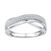 Image 1 : 10KT White Gold 0.16CTW DIAMOND FASHION RING