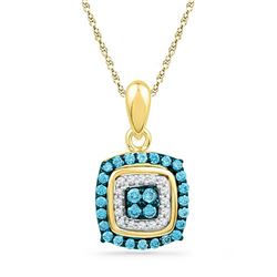 10K Yellow-gold 0.33CTW DIAMOND FASHION PENDANT