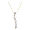 Image 1 : 14KT Yellow Gold 0.50CTW DIAMOND JOURNEY PENDANT