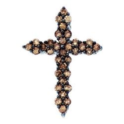 10KT White Gold 0.50CTW COGNAC DIAMOND LADIES CROSS PEN