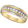 Image 1 : 10KT Yellow Gold 0.25CTW ROUND DIAMOND MENS FASHION BA