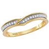 Image 1 : 10kt Yellow Gold Womens Round Natural Diamond Fashion B