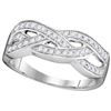 Image 1 : 10KT White Gold 0.35CTW DIAMOND FASHION BAND