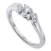 Image 1 : 10KT White Gold 0.10CTW DIAMOND PROMISE RING