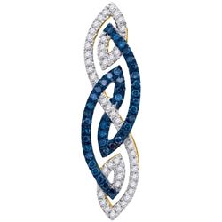 10K Yellow-gold 0.25CTW DIAMOND MIRO-PAVE PENDANT