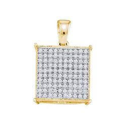 10KT Yellow Gold 0.30CTW DIAMOND FASHION PENDANT