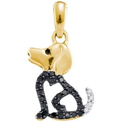 10K Yellow-gold 0.13CTW DIAMOND FASHION PENDANT