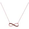 Image 1 : 10KT Rose Gold 0.06CT DIAMOND INFINITY NECKLACE