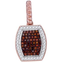 10KT Rose Gold 0.25CTW DIAMOND MICRO-PAVE PENDANT