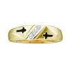 Image 1 : 10KT Yellow Gold 0.05CTW DIAMOND MENS FASHION RING