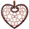 Image 1 : 10KT Rose Gold 0.25CTW DIAMOND HEART PENDANT