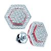 Image 1 : 10KT White Gold Two Tone 0.30CTW DIAMOND MICRO PAVE EAR