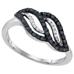 10KT White Gold 0.33CTW DIAMOND FASHION RING