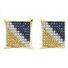Image 1 : 10KT Yellow Gold 0.25CTW DIAMOND MICRO PAVE EARRING