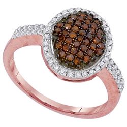 10KT Rose Gold 0.45CTW DIAMOND FASHION RING