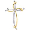Image 1 : 10K Yellow-gold 0.10CTW DIAMOND FASHION PENDANT