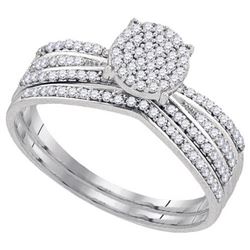 10KT White Gold 0.33CT DIAMOND MICRO PAVE RING