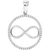 Image 1 : 10KT White Gold 0.25CTW-Diamond FASHION PENDANT