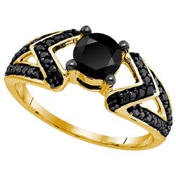 10K Yellow-gold 1.03CTW DIAMOND BRIDAL RING