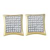 Image 1 : 10KT Yellow Gold 0.33CTW DIAMOND MICRO PAVE EARRINGS