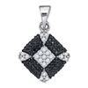 Image 1 : 925 Sterling Silver White 0.25CT DIAMOND FASHION PENDAN