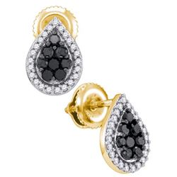 10K Yellow-gold 0.55CTW DIAMOND PEAR EARRINGS
