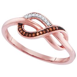 10KT Rose Gold 0.05CTW-Diamond FASHION RING
