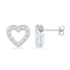 Image 1 : 10KT White Gold 0.13CTW DIAMOND FASHION EARRING