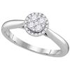 Image 1 : 14KT White Gold 0.25TW-Diamond LARISSA RING
