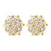 Image 1 : 10K Yellow-gold 0.04CTW DIAMOND FASHION EARRINGS