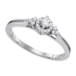 10KT White Gold 0.20CTW DIAMOND BRIDAL RING