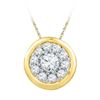 Image 1 : 10K Yellow-gold 0.25CTW DIAMOND FASHION PENDANT