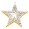 Image 1 : 10KT Yellow Gold 0.05CTW ROUND DIAMOND STAR PENDENT